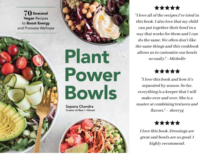 Plant Power Bowls cookbook cover and reviews.